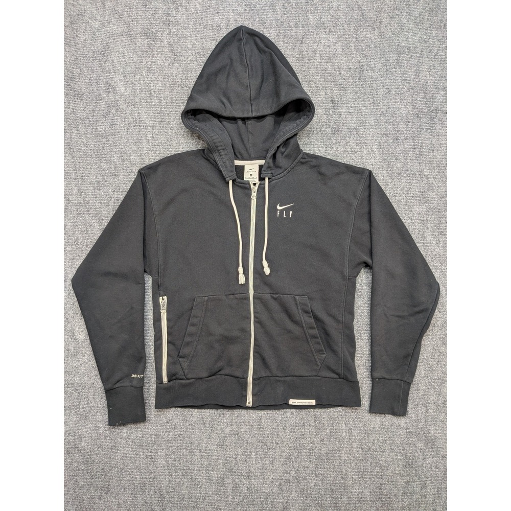 Nike Dri-FIT Standard Issue Fly Full Zip Hoodie Women's XS Black Jacket‎ Active